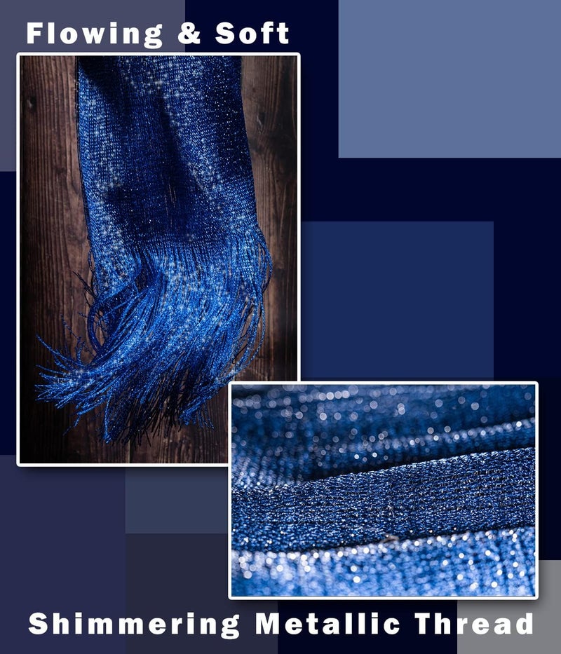 KUNINDOME Sparkling Metallic Shawls and Wraps with Buckle,for Evening Dresses Party Wedding Bride Bridesmaid - Image 4